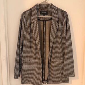 Liverpool Black and White Houndstooth Blazer